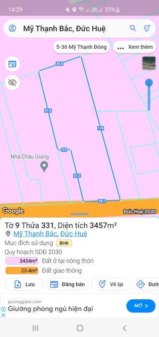 38x100 thổ vườn MT ĐT838B Mỹ Thạnh Bắc Đức Huệ Long An - 1