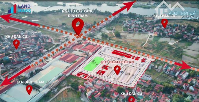 cần bán lô đất thuộc dự án new center ngã tư đình trám, việt yên, bắc giang - 1