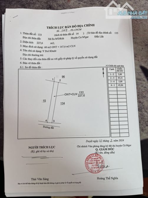 B044.Chỉ 1 lô duy nhất ạ! 📌📌Cư Mgar, Đăk Lăk  LÔ ĐẤT ĐẦU TƯ GIÁ SIÊU RẺ Ạ!  🍀Lốc đất vư - 2