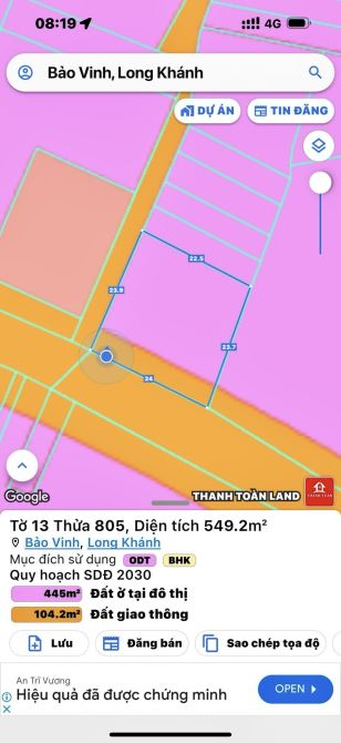 ✨ LÔ GÓC 2 Mặt đường Nhựa Thành Thái. Diện tích: 24x24m (550m2), có 300m2 Đất ODT - 9 Tỷ - 7