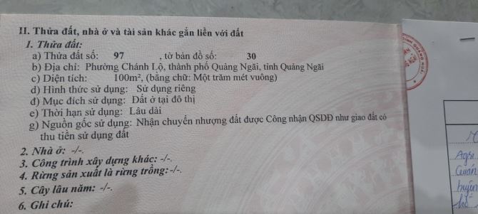 ???? Bán Lô đất sạch đẹp hẻm 968 Quang Trung, Tp Quảng Ngãi giá rẻ chỉ 9xx  triệu