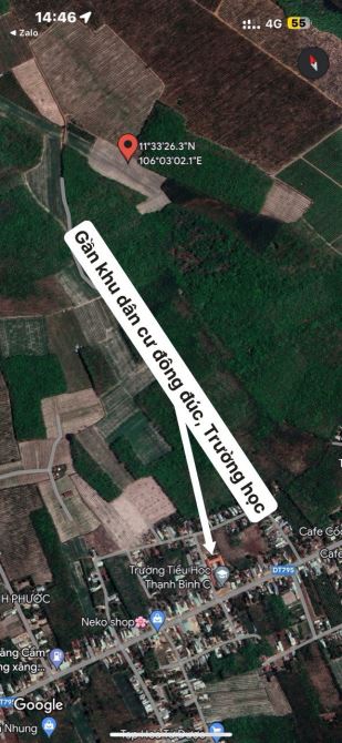 ✨ 189Tr/ 1.000m2, Mặt tiền Ngang 16.5M x dài 63M, gần KDC & Trường học, cách Thị trấn 6Km - 1