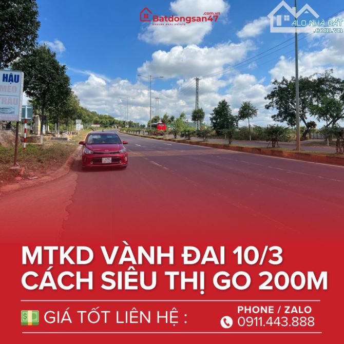 💥BÁN LÔ ĐẤT MTKD VÀNH ĐAI 10/3 -30/4