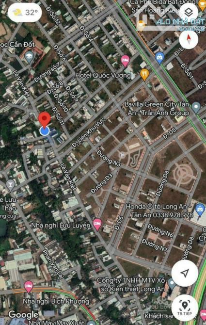 Đất Mt đường Lê Văn Kiệt, đối diện KDC P6, TP Tân An