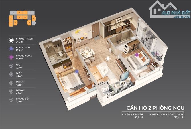 Chủ sang Nhật cần bán gấp căn hộ 2PN 82m², tầng 11 View trực diện biển Mỹ Khê, ĐN - 8