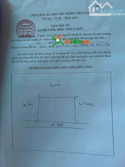Cần bán đất như hình, hơn 1.735m2 đất CLN tại Hoà Ninh, Hòa Vang, Đà Nẵng. – Pháp lý giấy