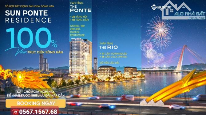 SUN PONTE RESIDENCE🔥🔥🔥 👨‍💼 BOOKING ƯU TIÊN GĐ1 Dự án SUN PONTE RESIDENCE – Đà Nẵng.