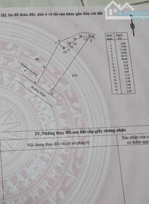 Bán 1089m2 Suối Rao Châu Đức mặt tiền đường nhựa đẹp