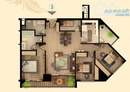 Cho thuê căn hộ N04 Hoàng Đạo Thuý 120m2 3 ngủ đồ cơ bản giá 18tr/ tháng. Có slot ô tô ! - 1