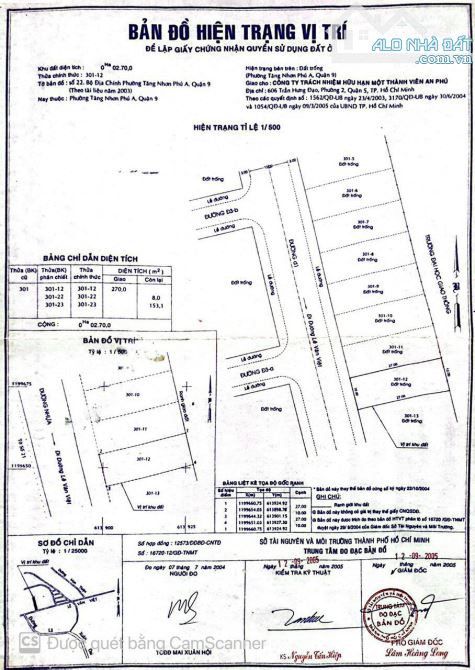 21.5TỶ - GIẢM GIÁ BÁN gấp lô đất (10X27m ) MT đường 449 , p.tăng nhơn phú A, tp.thủ đức ,