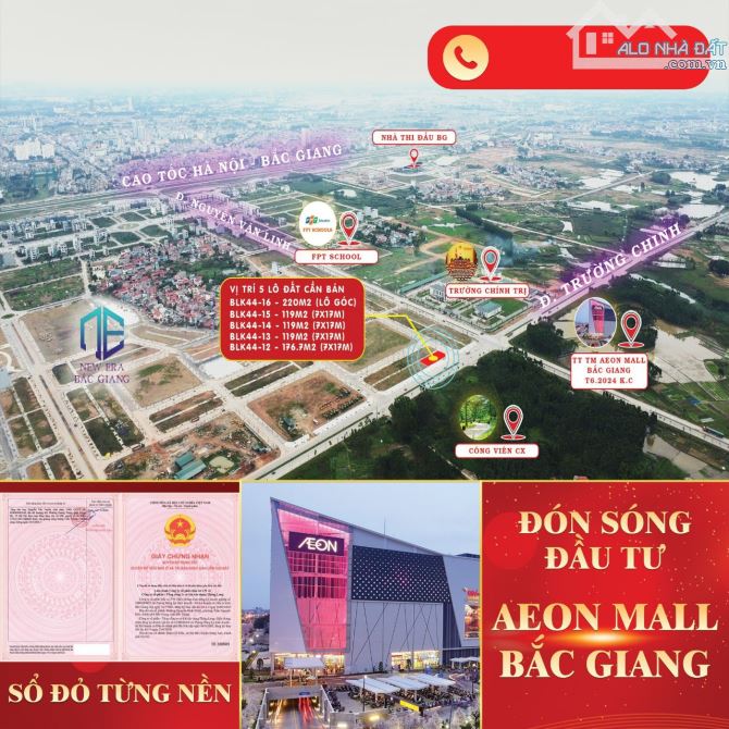 bán lô đất cạnh aeonmall bắc giang sắp xây dựng - 4