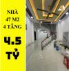 ✔️ Nhà Quang Trung P.12 Gò Vấp - 47m2 - 4 tầng - 4.5 tỷ