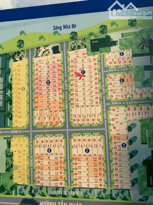 Đất KDC The Sun thị trấn Nhà Bè 50m2 giá 4,3 tỷ, vị trí đẹp