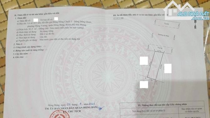 Bán đất phân lô trung tâm phường Hùng Vương, Hồng Bàng đường 30m chỉ 2,x tỷ - 2