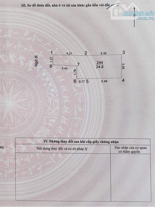 Bán nhà Đồng Nhân 25m2, 2 tầng cũ cách phố 15m ngõ thông rộng giá 3.1 tỷ sổ đỏ riêng - 2