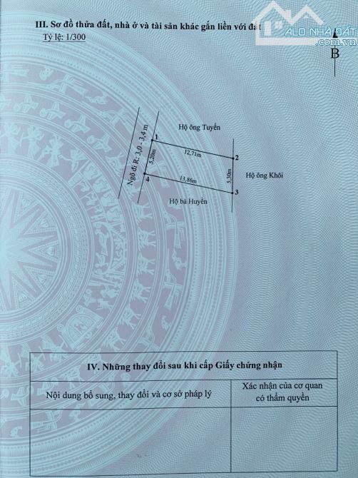 ✅Bán lô 69m2 ✅ngõ thông 3,5 m tại Đông Sơn, gần Uỷ ban. ✅Giá chỉ hơn 800tr - 3