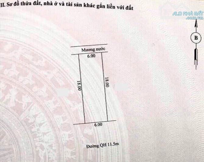 Đất kqh Chiết Bi GĐ1 đối diện khu A Phú Mỹ Thượng, tp Huế.  • Dt đất: 108 m2 ( 6 x 18 ). - 1