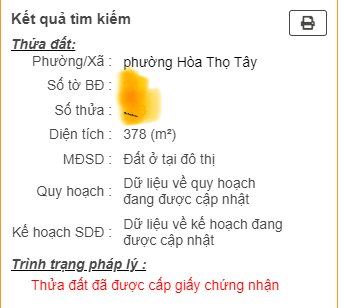 BÁN LÔ ĐẤT Ở 1182M2  NGANG 25M TRUNG TÂM HÒA THỌ TÂY QUẬN CẨM LỆ ĐÀ NẴNG - 1