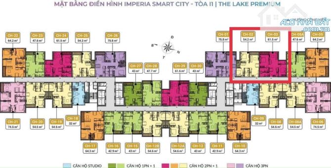 CHÍNH CHỦ CHUYỂN NHƯỢNG CĂN 2 NGỦ 63M TÒA I1 VINHOM SMATS CITY 4TY350