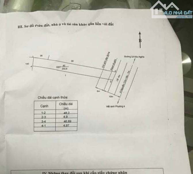 Đất Mt đường Nguyễn Cửu Vân gần KDC, P4, TP Tân An