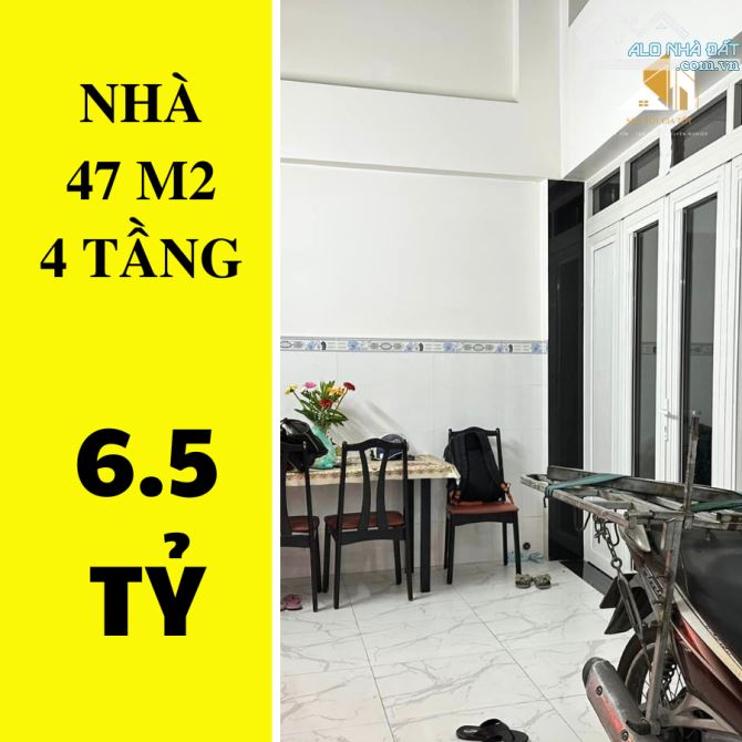 ✔️ Nhà Nguyễn Xuân Ôn P.2  Bình Thạnh - 47m2 - 4 tầng - 6.5 tỷ