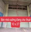 Cần bán nhà xưởng đang cho thuê ở gần chợ Phước Thạnh,Củ Chi, 750Triệu Sổ Hồng Riêng
