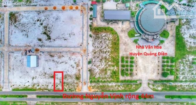 Bán đất 149,5m2 mặt tiền Nguyễn Vịnh, KQH dân cư phía Bắc Nhà văn hóa huyện Quảng Điền