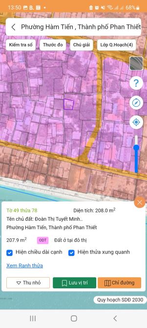Bán đất mặt ngõ đường Hoà Bình Hàm Tiến phan Thiết Bình Thuận - 1