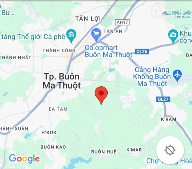 1,5 ha Đất đỏ đường bơ tông TP.BMT 9km