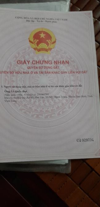 GIẢM MẠNH! CC BÁN GẤP NHÀ MẶT TIỀN. DT 10x30. TRONG SỔ 10x25. ĐẤT TC 100M2 CÓ NHÀ XÂY RỘNG - 7