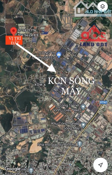 Bán đất hơn 3ha quy hoạch full skc đất góc 2 mt cụm KCN sông mây trảng bom đồng nai - 1