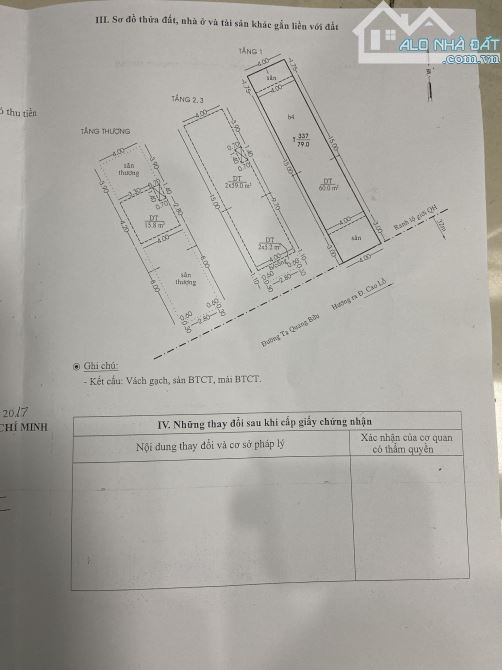 Bán nhà MT  Khinh Danh Tạ Quang Bửu - 4m x 19.5m- 79m/2- 3 lầu+ sân thượng - 5PN -F4 Q8 - 1