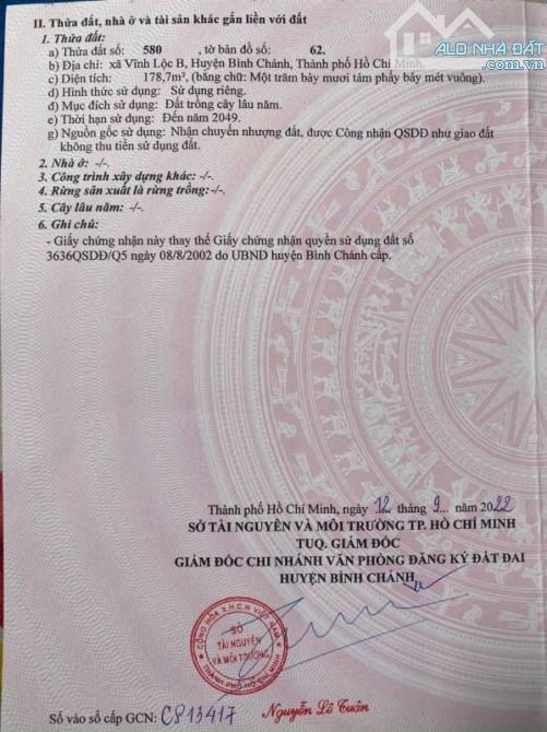 Bán đất Vĩnh Lộc B 82m2 thổ cư , giá 1ty680 triệu , sổ hồng riêng - 4