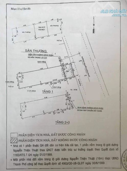 Bán Nhà Mặt Tiền Đường Nguyễn Thiện Thuật, Diện tích 5,1x20m Nở Hậu 5.4m Công Nhận 84.4m2 - 1