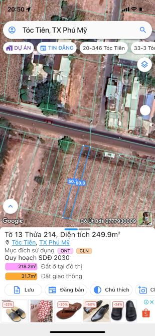 Quá rẻ cho lô đất nằm mặt tiền đường Tóc Tiên Châu Pha ,TP Càng Phú Mỹ giá siêu rẻ. - 5