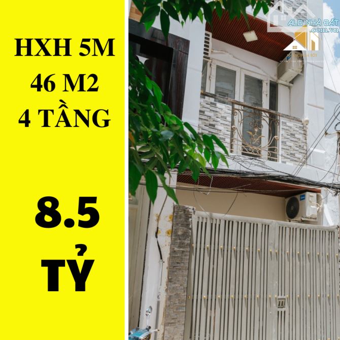 ✔️  Nhà HXH 5m Nguyễn Thiện Thuật P.1 Quận 3 - 46m2- 4 tầng - 8.5 tỷ