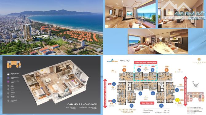Thiện chí bán lỗ 1 tỷ căn hộ cao cấp 82m mặt tiền biển Mỹ Khê Đà Nẵng, sổ hông lâu dài - 17