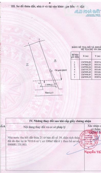 Bán đất mt tỉnh lộ 3 đường 42m gần cụm công nghiệp trảng é và trường lái hồng bàng