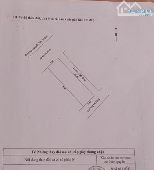 Bán Lô đất 180m2 (7X25) - 3MT Nguyễn Tất Thành - Đoạn Gần Ông Ích Khiêm