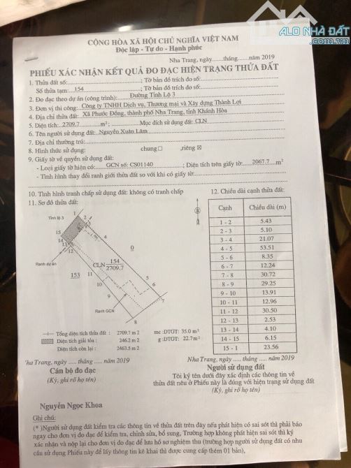 Bán đất mặt tiền tỉnh lộ 3 Nha Trang Khánh Hòa đường sau rộng 42m - 2
