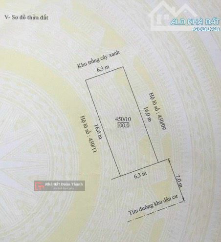 Đất mặt đường Hoàng Thế Thiện 100m2 ngang 6,3m