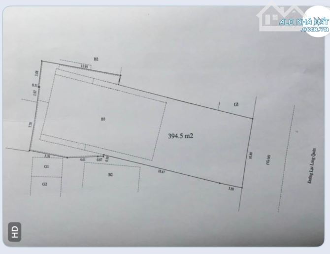 Bán Đất mặt phố 547 Lạc Long Quân, Diện tích 349M * 11m MT, tặng GPXD 8 Tầng, Gía 175 Tỷ - 2