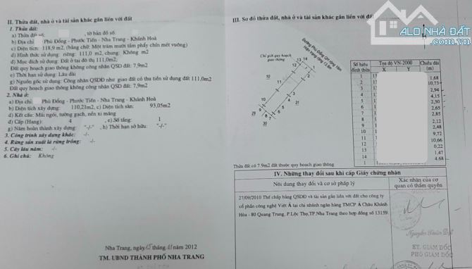 14,3tỷ Bán căn nhà DT 119m2 xây 2 tầng mặt tiền đường Phù Đổng, trung tâm Nha Trang