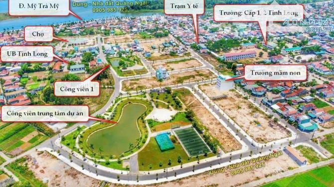 Bán lô góc 2 mặt tiền 175m2, cực đẹp trong KDT Tăng Long Angkora Park, Quảng Ngãi - 5