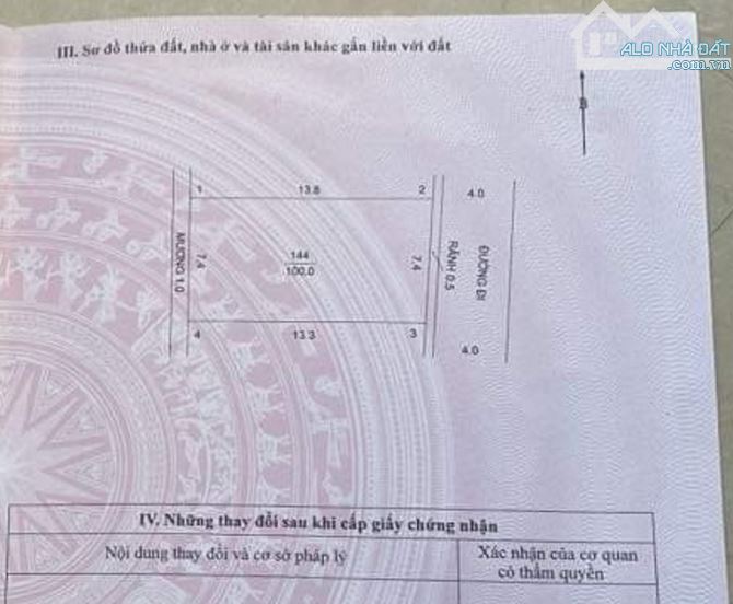 100m lô 2 mặt tiền Đê Đáy Hoàng Diệu, 1,x tỉ