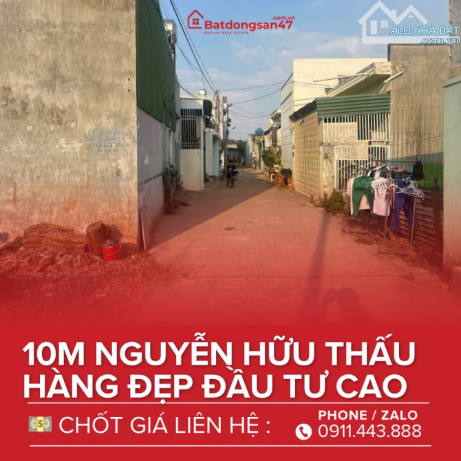 💥BÁN LÔ ĐẤT 10M NGUYỄN HỮU THẤU THÔNG ĐỖ NHUẬN - 2