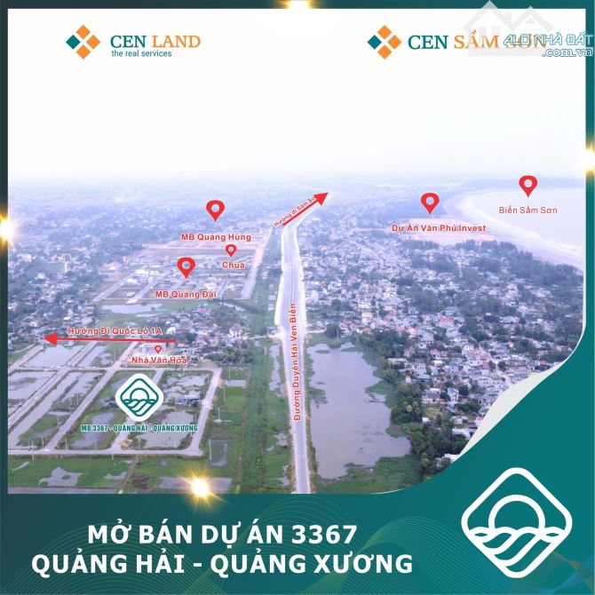 ❗ ❗ ❗  Bán đất MBQH3367 Quảng Hải lô 100m2 hướng Đông Nam giá chỉ 1 tỷ 2xx