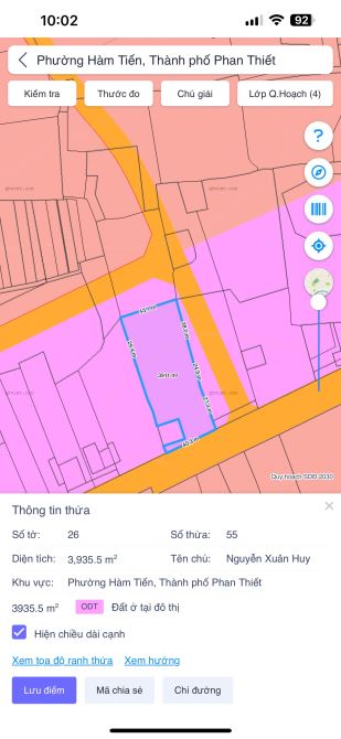 Cần Bán 7400m2 mặt tiền 40m đường Nguyễn Đình Chiểu, Hàm Tiến, Phan Thiết