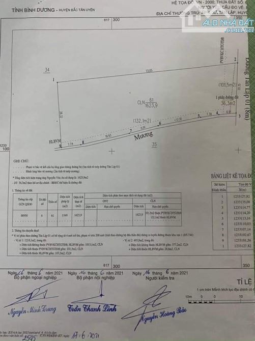 Bán lô đất mặt tiền đường nhựa Tân lập 1 Bắc tân Uyên .giá hơn 5tr/1m.