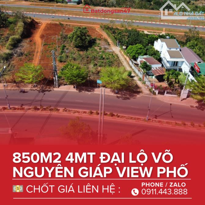 💥BÁN LÔ ĐẤT 850m2 4MT TRẦN QUÝ CÁP & ĐẠI LỘ VÕ NGUYÊN GIÁP - 1